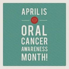 Oral cancer awareness informational graphic